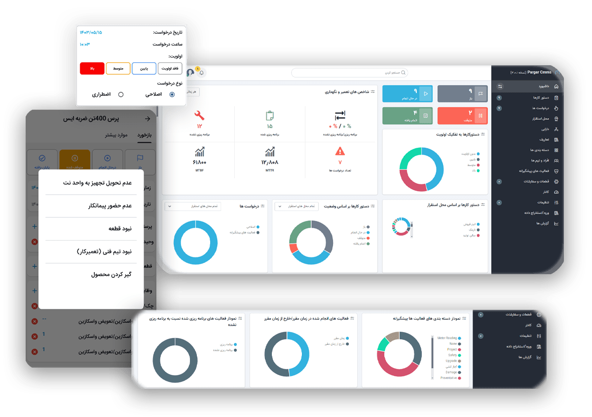 دموی نرم افزار CMMS پرگار